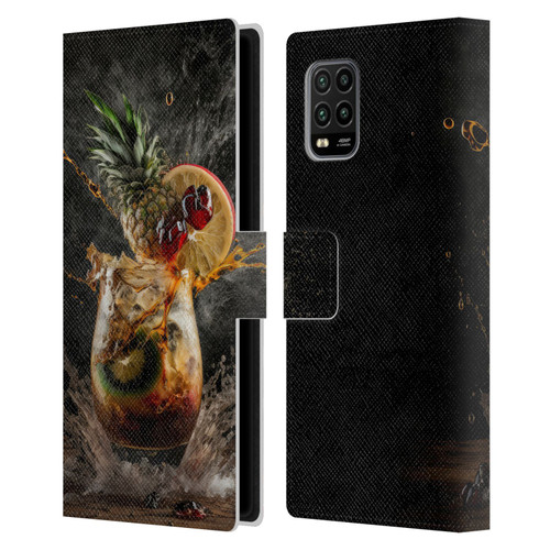 Spacescapes Cocktails Exploding Mai Tai Leather Book Wallet Case Cover For Xiaomi Mi 10 Lite 5G