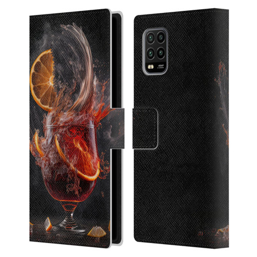 Spacescapes Cocktails Gin Explosion, Negroni Leather Book Wallet Case Cover For Xiaomi Mi 10 Lite 5G