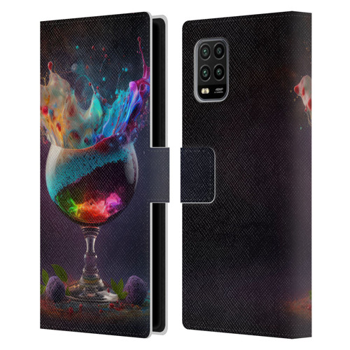 Spacescapes Cocktails Universal Magic Leather Book Wallet Case Cover For Xiaomi Mi 10 Lite 5G