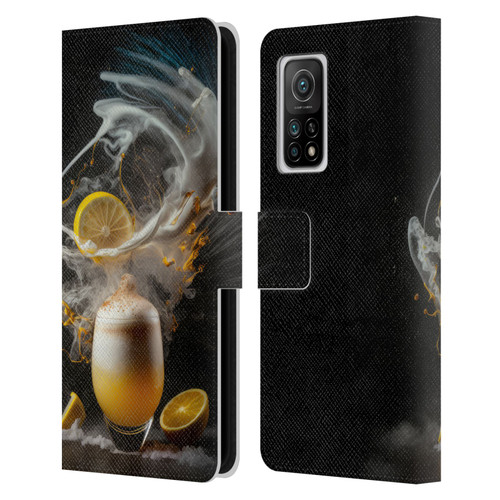 Spacescapes Cocktails Explosive Elixir, Whisky Sour Leather Book Wallet Case Cover For Xiaomi Mi 10T 5G