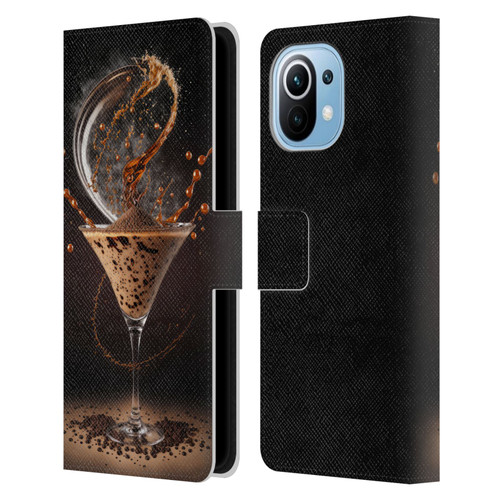 Spacescapes Cocktails Contemporary, Espresso Martini Leather Book Wallet Case Cover For Xiaomi Mi 11