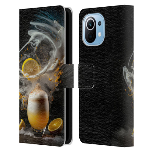 Spacescapes Cocktails Explosive Elixir, Whisky Sour Leather Book Wallet Case Cover For Xiaomi Mi 11