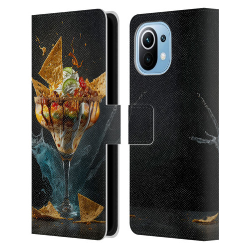 Spacescapes Cocktails Nacho Martini Leather Book Wallet Case Cover For Xiaomi Mi 11