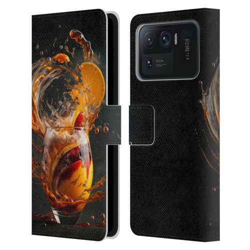 Spacescapes Cocktails Modern Twist, Hurricane Leather Book Wallet Case Cover For Xiaomi Mi 11 Ultra