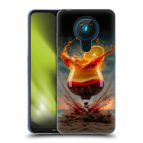 Spacescapes Cocktails Summer On The Beach Soft Gel Case for Nokia 5.3