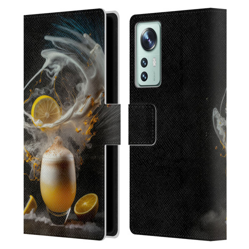 Spacescapes Cocktails Explosive Elixir, Whisky Sour Leather Book Wallet Case Cover For Xiaomi 12