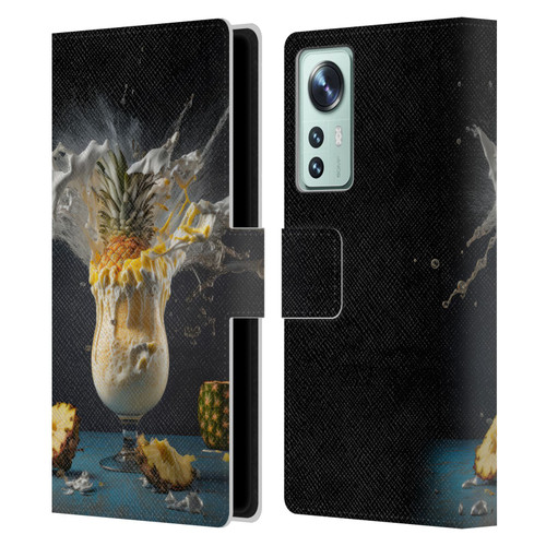 Spacescapes Cocktails Piña Colada Pop Leather Book Wallet Case Cover For Xiaomi 12