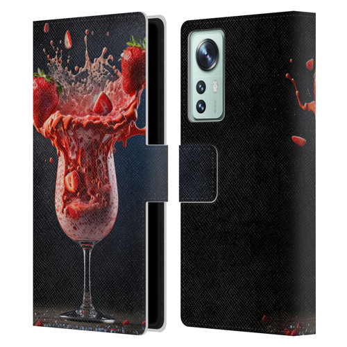 Spacescapes Cocktails Strawberry Infusion Daiquiri Leather Book Wallet Case Cover For Xiaomi 12