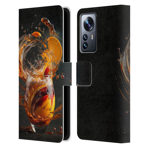 Spacescapes Cocktails Modern Twist, Hurricane Leather Book Wallet Case Cover For Xiaomi 12 Pro