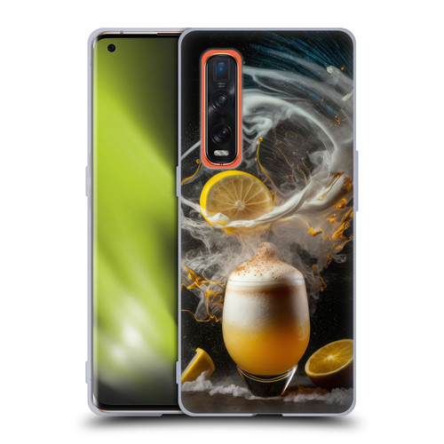 Spacescapes Cocktails Explosive Elixir, Whisky Sour Soft Gel Case for OPPO Find X2 Pro 5G
