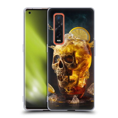 Spacescapes Cocktails Long Island Ice Tea Soft Gel Case for OPPO Find X2 Pro 5G