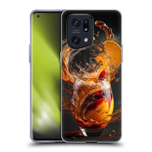 Spacescapes Cocktails Modern Twist, Hurricane Soft Gel Case for OPPO Find X5 Pro