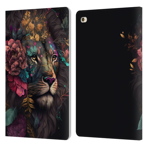 Spacescapes Floral Lions Ethereal Petals Leather Book Wallet Case Cover For Apple iPad mini 4