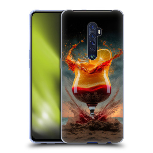 Spacescapes Cocktails Summer On The Beach Soft Gel Case for OPPO Reno 2