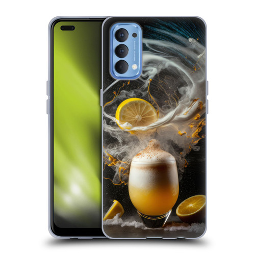 Spacescapes Cocktails Explosive Elixir, Whisky Sour Soft Gel Case for OPPO Reno 4 5G