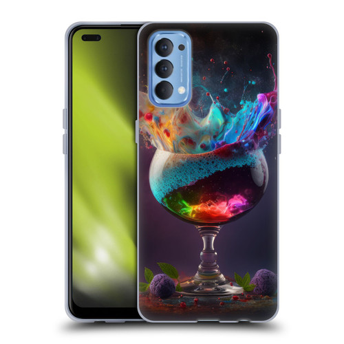 Spacescapes Cocktails Universal Magic Soft Gel Case for OPPO Reno 4 5G