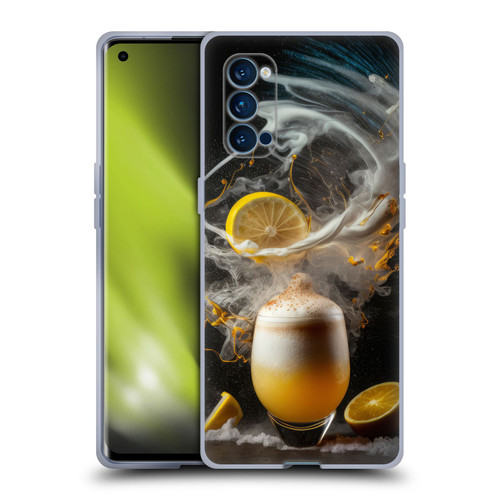 Spacescapes Cocktails Explosive Elixir, Whisky Sour Soft Gel Case for OPPO Reno 4 Pro 5G