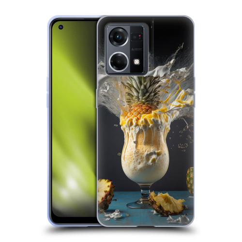 Spacescapes Cocktails Piña Colada Pop Soft Gel Case for OPPO Reno8 4G