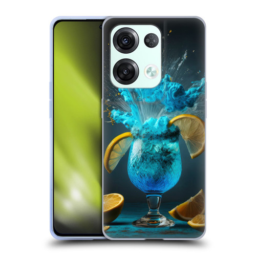 Spacescapes Cocktails Blue Lagoon Explosion Soft Gel Case for OPPO Reno8 Pro