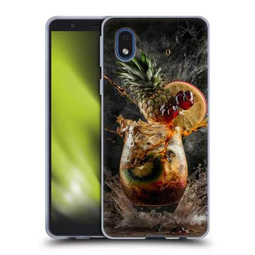 Spacescapes Cocktails Exploding Mai Tai Soft Gel Case for Samsung Galaxy A01 Core (2020)