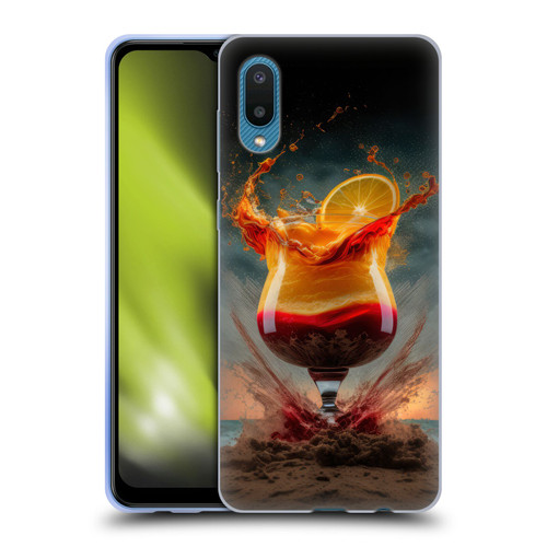 Spacescapes Cocktails Summer On The Beach Soft Gel Case for Samsung Galaxy A02/M02 (2021)