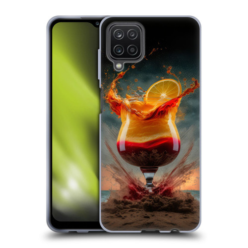 Spacescapes Cocktails Summer On The Beach Soft Gel Case for Samsung Galaxy A12 (2020)