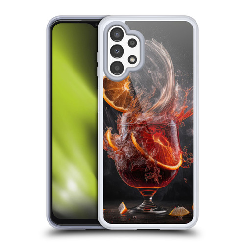 Spacescapes Cocktails Gin Explosion, Negroni Soft Gel Case for Samsung Galaxy A13 (2022)