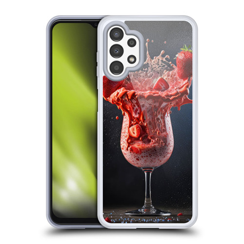 Spacescapes Cocktails Strawberry Infusion Daiquiri Soft Gel Case for Samsung Galaxy A13 (2022)