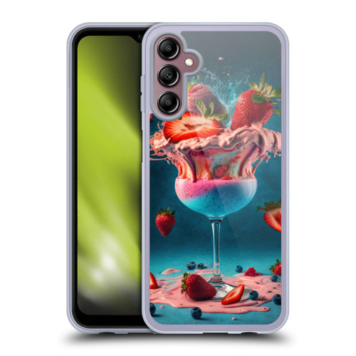 Spacescapes Cocktails Frozen Strawberry Daiquiri Soft Gel Case for Samsung Galaxy A14 5G
