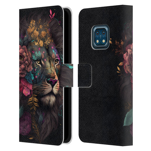 Spacescapes Floral Lions Ethereal Petals Leather Book Wallet Case Cover For Nokia XR20