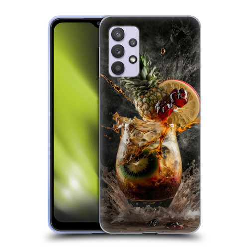 Spacescapes Cocktails Exploding Mai Tai Soft Gel Case for Samsung Galaxy A32 5G / M32 5G (2021)
