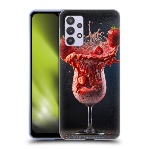 Spacescapes Cocktails Strawberry Infusion Daiquiri Soft Gel Case for Samsung Galaxy A32 5G / M32 5G (2021)