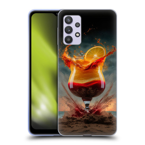 Spacescapes Cocktails Summer On The Beach Soft Gel Case for Samsung Galaxy A32 5G / M32 5G (2021)