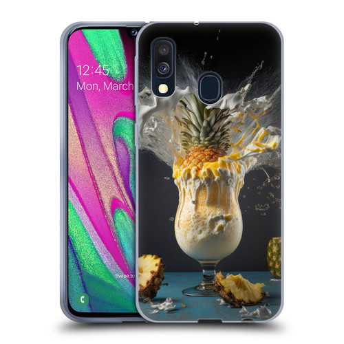 Spacescapes Cocktails Piña Colada Pop Soft Gel Case for Samsung Galaxy A40 (2019)