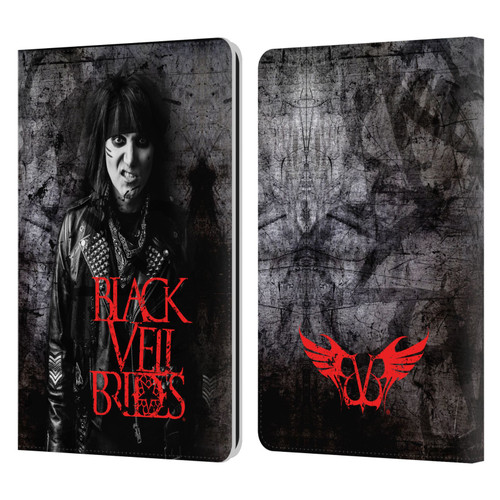 Black Veil Brides Band Members Ashley Leather Book Wallet Case Cover For Amazon Kindle Paperwhite 1 / 2 / 3