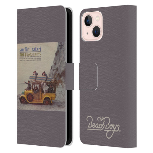 The Beach Boys Album Cover Art Surfin Safari Leather Book Wallet Case Cover For Apple iPhone 13