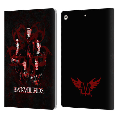 Black Veil Brides Band Members Group Leather Book Wallet Case Cover For Apple iPad 10.2 2019/2020/2021