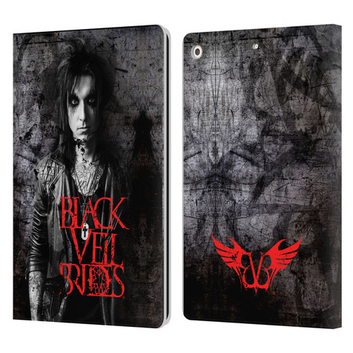 Black Veil Brides Band Members Jake Leather Book Wallet Case Cover For Apple iPad 10.2 2019/2020/2021