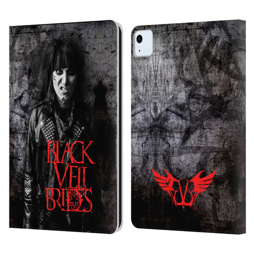Black Veil Brides Band Members Ashley Leather Book Wallet Case Cover For Apple iPad Air 2020 / 2022