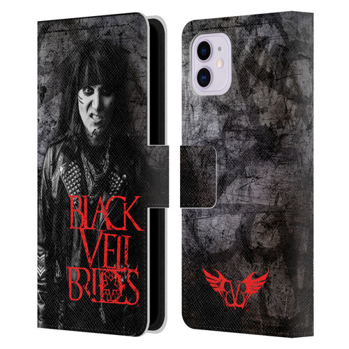 Black Veil Brides Band Members Ashley Leather Book Wallet Case Cover For Apple iPhone 11