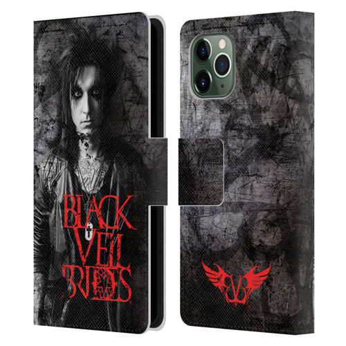 Black Veil Brides Band Members Jake Leather Book Wallet Case Cover For Apple iPhone 11 Pro