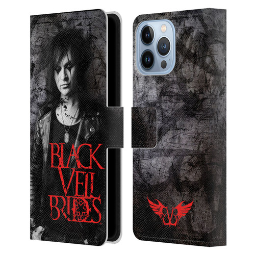 Black Veil Brides Band Members Jinxx Leather Book Wallet Case Cover For Apple iPhone 13 Pro Max