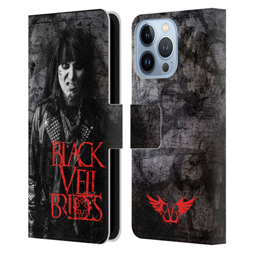 Black Veil Brides Band Members Ashley Leather Book Wallet Case Cover For Apple iPhone 13 Pro