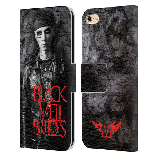 Black Veil Brides Band Members Andy Leather Book Wallet Case Cover For Apple iPhone 6 / iPhone 6s