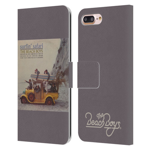 The Beach Boys Album Cover Art Surfin Safari Leather Book Wallet Case Cover For Apple iPhone 7 Plus / iPhone 8 Plus