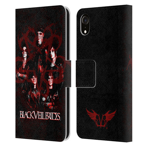 Black Veil Brides Band Members Group Leather Book Wallet Case Cover For Apple iPhone XR