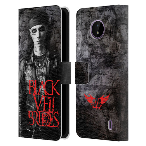 Black Veil Brides Band Members Andy Leather Book Wallet Case Cover For Nokia C10 / C20