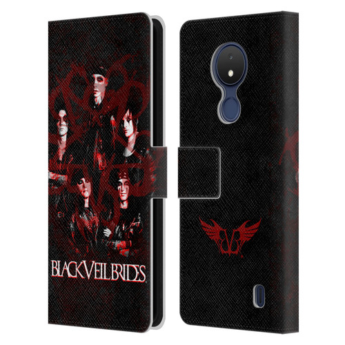 Black Veil Brides Band Members Group Leather Book Wallet Case Cover For Nokia C21