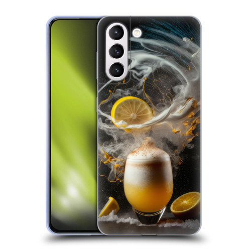 Spacescapes Cocktails Explosive Elixir, Whisky Sour Soft Gel Case for Samsung Galaxy S21+ 5G