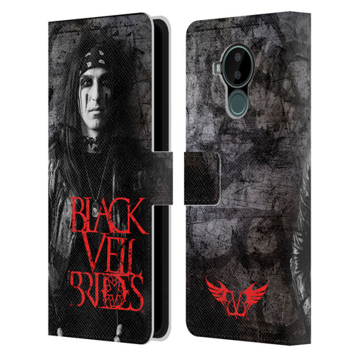 Black Veil Brides Band Members CC Leather Book Wallet Case Cover For Nokia C30